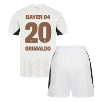 Camisa de time de futebol Bayer Leverkusen Alejandro Grimaldo #20 Replicas 2º Equipamento Infantil 2024-25 Manga Curta (+ Calças curtas)